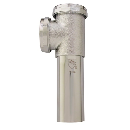 Jones Stephens 1-1/2in. Chrome Plated Brass Slip Joint End Outlet Tee Only 22 Gauge P38023